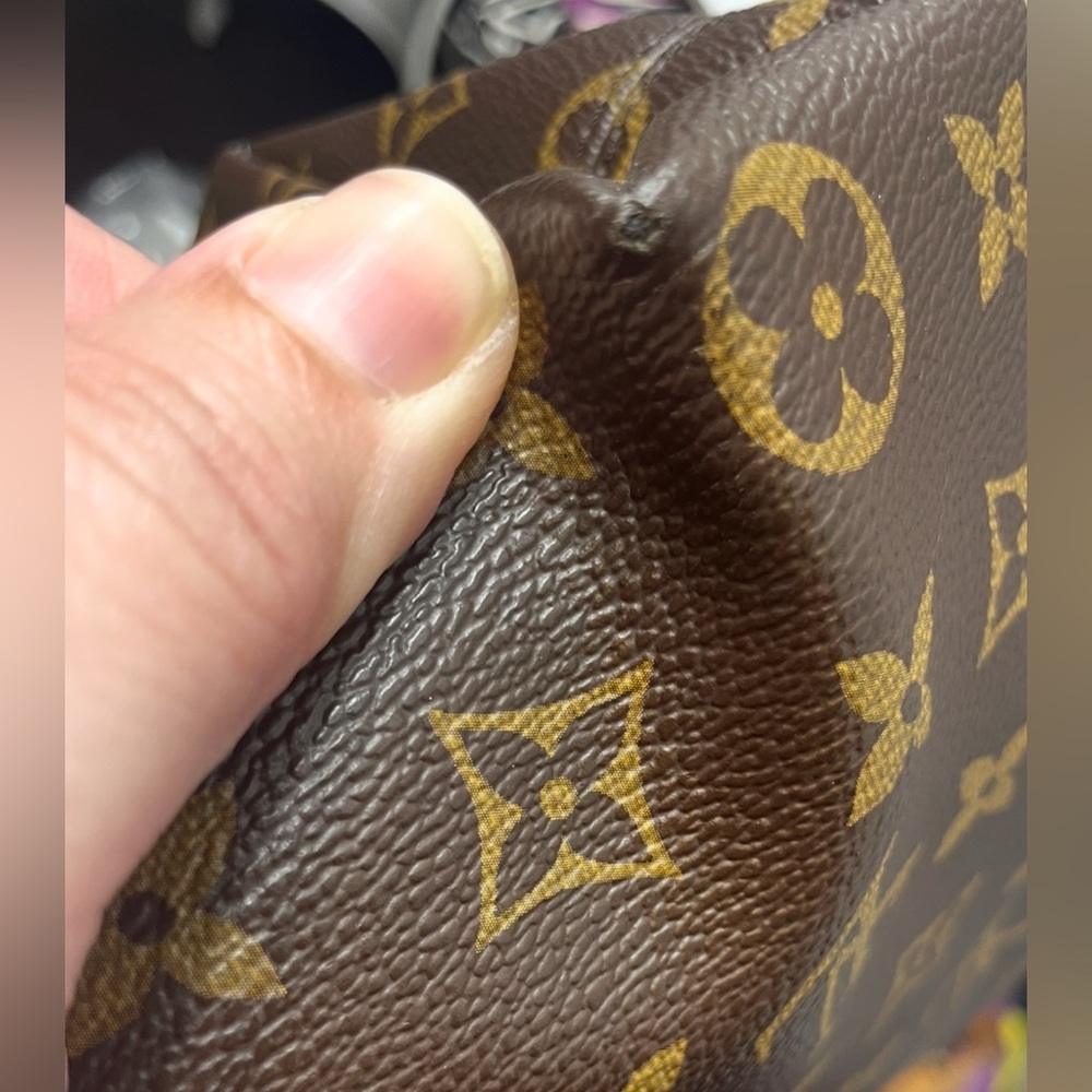 Authentic Louis Vuitton Brown Iena Monogram MM Canvas Tote Bag Full Set Luxury - Picture 12 of 13